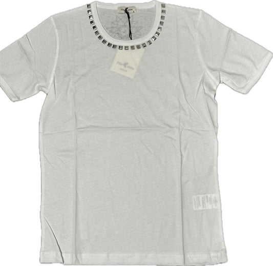 7thhvn Stud Around Neck Tee